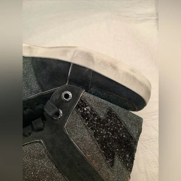 Zadig & Voltaire High Flash Shift Sparkle Leather Sneakers High T…​​​ - Picture 5 of 15